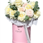 Buchet alb — Hortensie & Lalele